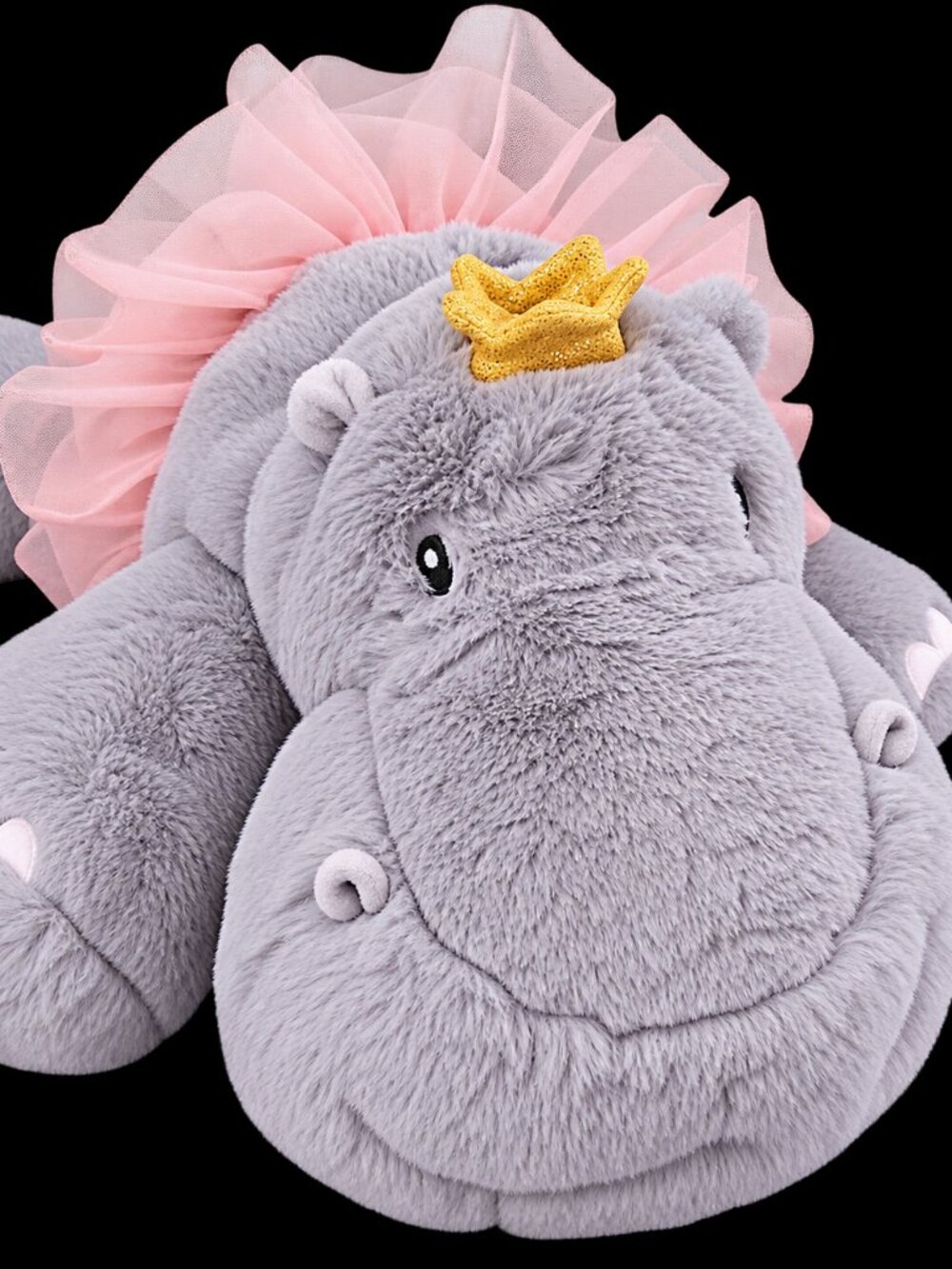 Gigglescape Princess Hippo 14” Ballerina Plush Pink Tutu Gold Crown NWT